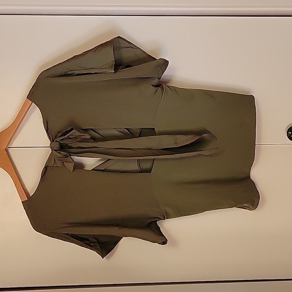 Banana Republic Dolman Tie Neck Surplice Top - Picture 5 of 5